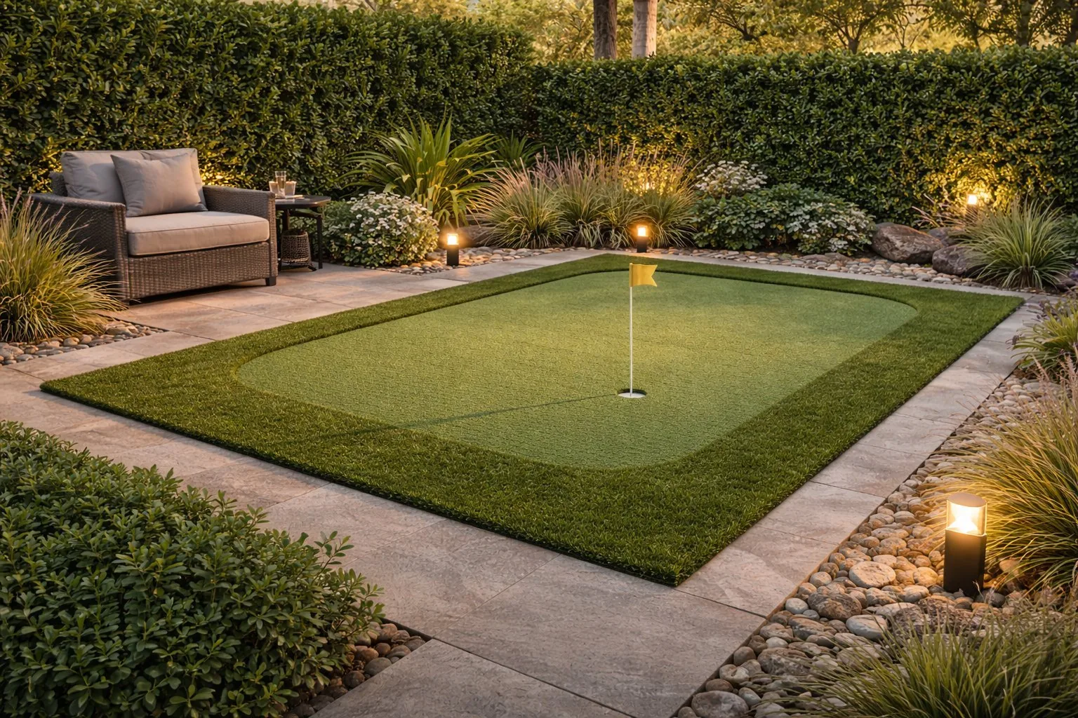 Putting green residencial jardín premium México
